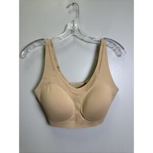 Honeylove Crossflex Bra Size Small+ NWOT Sand Wireless Smoothing Workout
